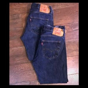 Levi’s bundle 32 X 27 1/2- 28L (2 pairs!!!)